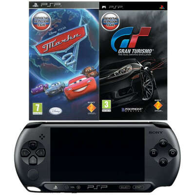 Sony E1008 Black + игры Gran Turismo и Тачки 2