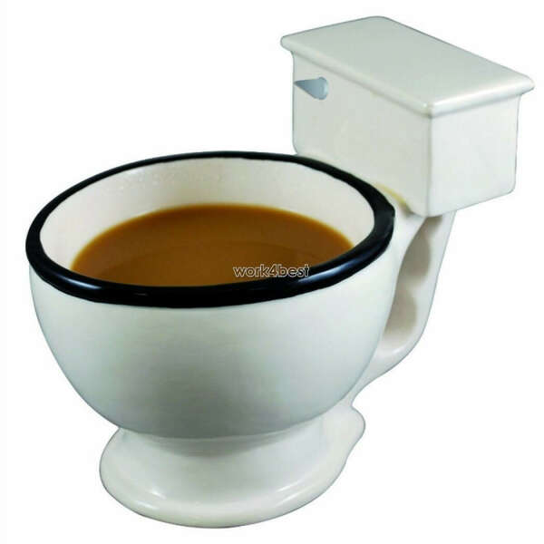 ceramic toilet mug
