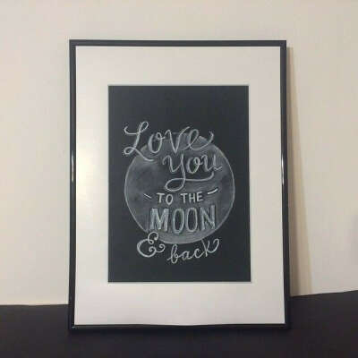 Постер "Love you to the moon and back"