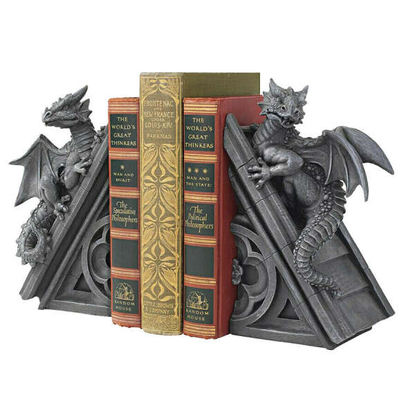Упоры для книг с драконами