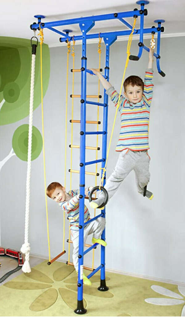 NiroSport FitTop M1 Indoor Climbing Frame for Children Wall for Children's Room Gym Wall Climbing Wall TÜV Approved Easy to Assemble Max. Bearing Load Approx.: 130 kg : Amazon.de: Sports & Outdoors