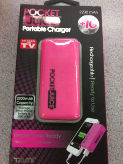 Pocket juice portable charger