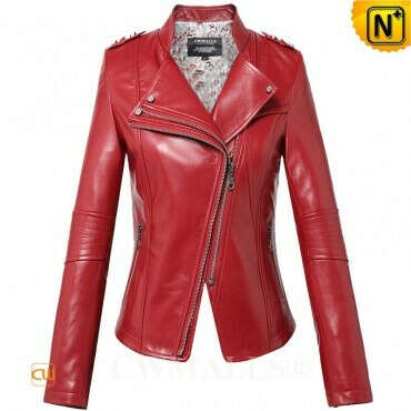 CWMALLS® Designer Fitted Leather Jacket CW607020