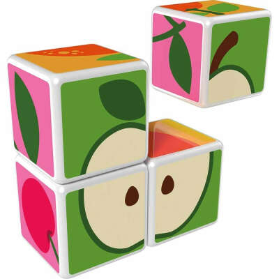 Магнитные кубики фрукты