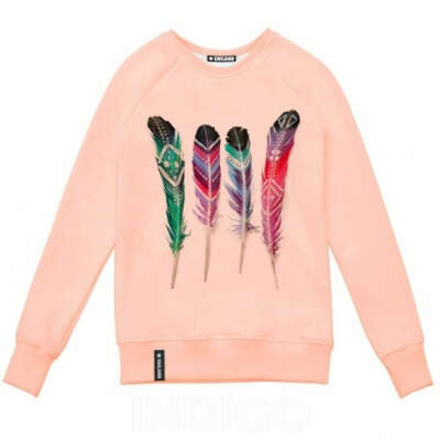 Купить персиковый свитшот Перышки для женщин в интернет-магазине - IndigoGift.ru