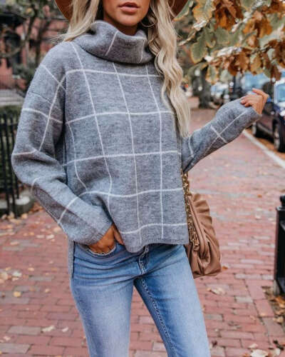 Grid Sweater