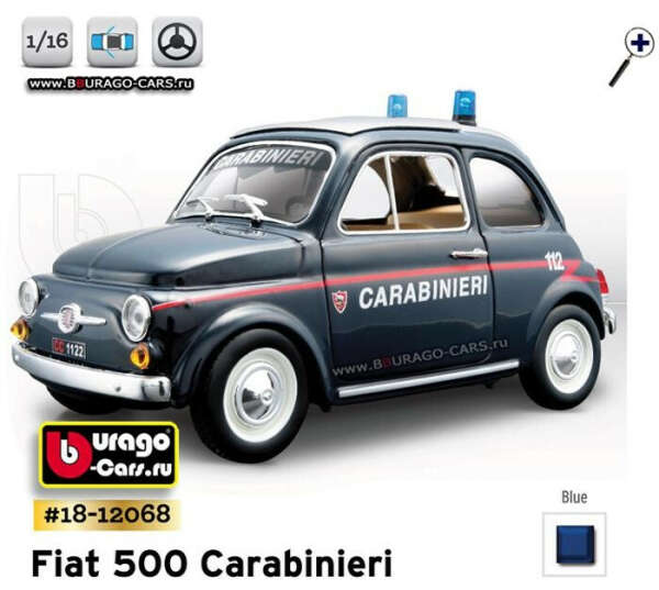 Fiat 500 Carabineri 1:24