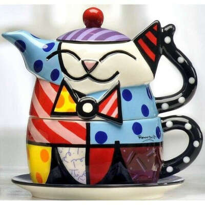 Чайник - чашка кошка