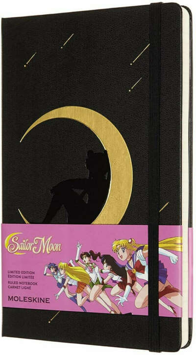 Блокнот Moleskine LE SAILOR MOON Moon LESRQP060B 13х21 см 240стр. в линейку, черный