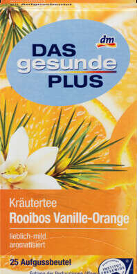 Купить DAS gesunde PLUS Ройбуш ваниль -Апельсин Чай из лекарственных трав, 25x1,8г, 45 г в интернет-магазине Diskontshop.eu Германия всего за 82 руб.
