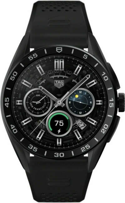Швейцарские спортивные титановые наручные часы TAG Heuer SBR8A80.BT6261 с хронографом