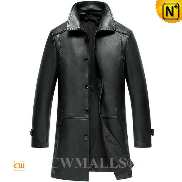 Haute Couture Men Leather Coat CW808025 | CWMALLS.COM