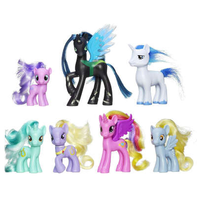 Набор из 7 пони &#039;Избранная коллекция с Королевой Кризалис&#039; (Queen Chrysalis), специальный эксклюзивный выпуск, My Little Pony - Friendship is Magic, Hasbro [A5386]