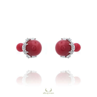 Red Globes Earrings