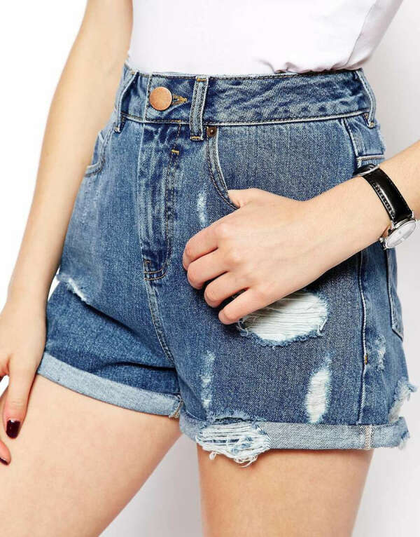 Denim Mom Shorts