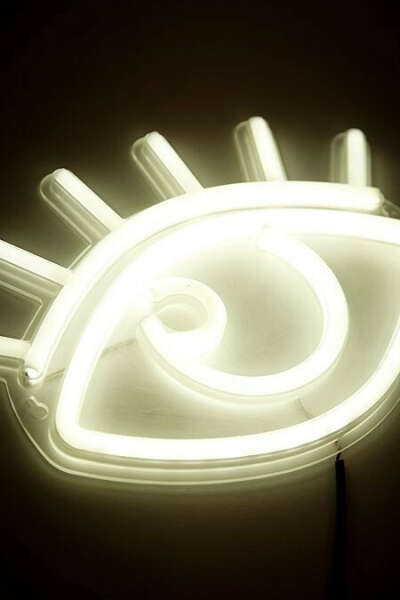 eye neon wall light