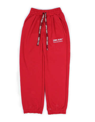 Basic Red Sport Pants W