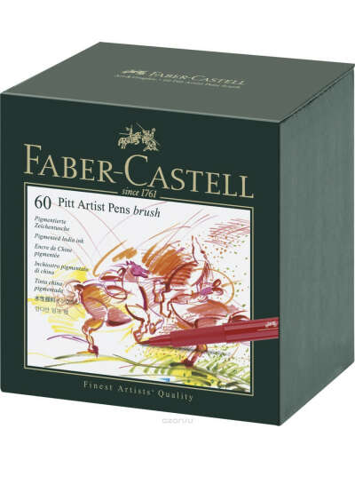 Faber-Castell Faber-Castell Капиллярные ручки Pitt Artist Pen 60 шт