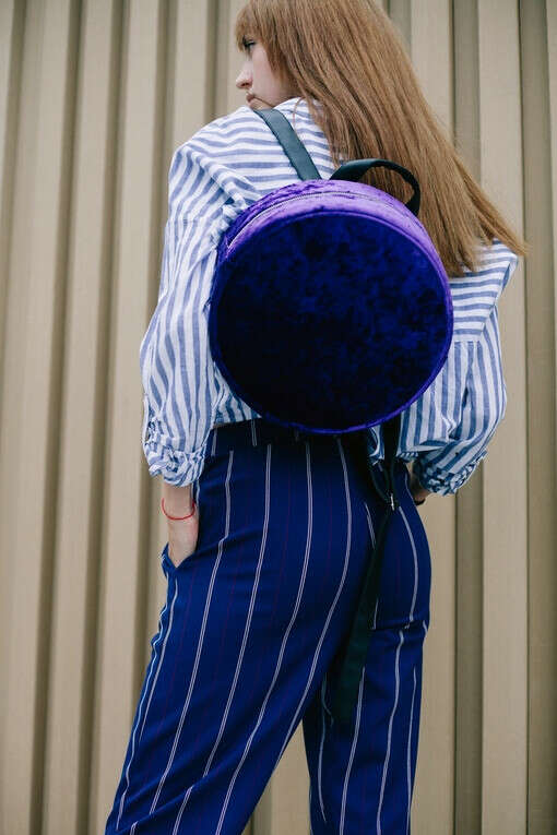 Рюкзак cindy, фиолетовый велюр