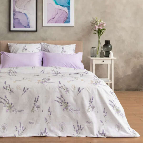 Cozy Home Комплект постельного белья, Перкаль Mademoisellе Provence, Lavender