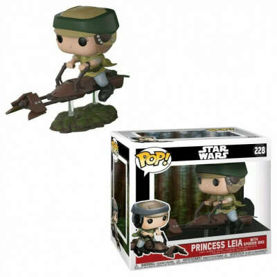 Star Wars – Leia on Speeder Bike (with chase) Pop! Deluxe