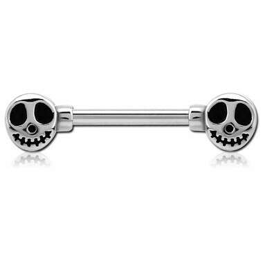 SURGICAL STEEL NIPPLE BAR - GHOST | SCNS147