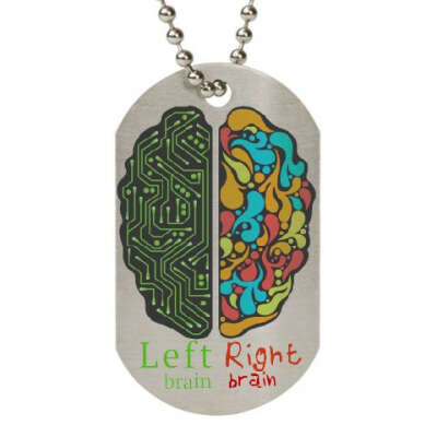 Жетон dog-tag Left brain & Right brain