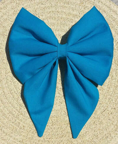 Large Blue Mermaid Cosplay Hair Bow, Cosplay Bow, Coupone code: GIVETHKS,Fabric Bow, Mermaid Bow,