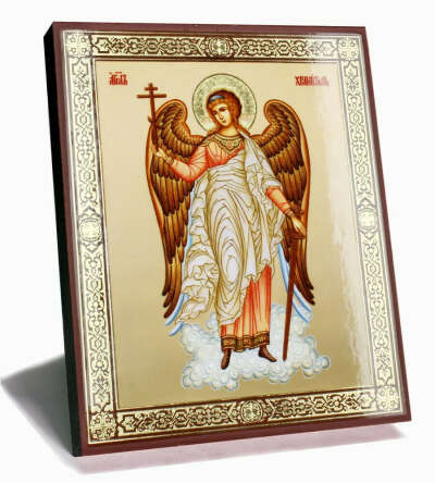 Икона на дереве Святой Ангел Хранитель