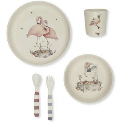 Set repas - Flamant rose