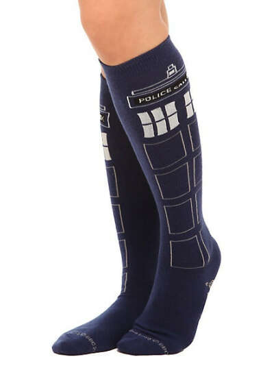 Doctor Who TARDIS Knee-High Socks