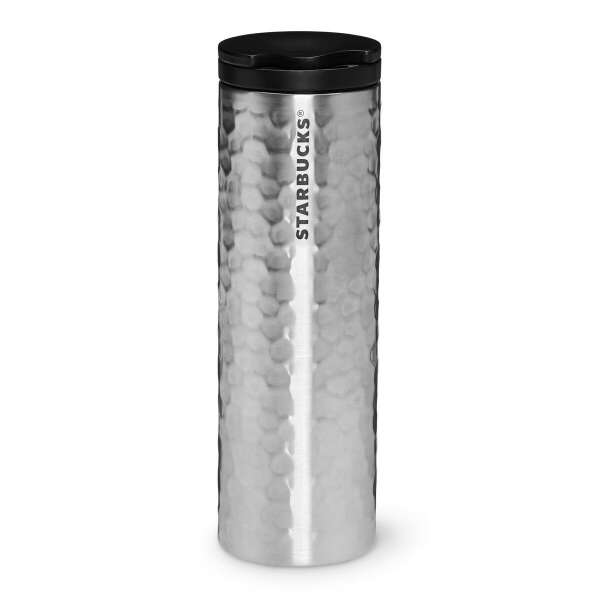 Stainless Steel Hammered Tumbler - Silver, 16 fl oz