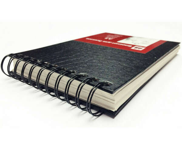 Скетчбук Арт-Квартал на спирали, формат А5, черная твердая обложка, плотность бумаги 120 г/м2, 100 листов - приобрести с доставкой