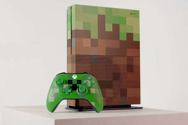 Xbox One S 1TB Console – Minecraft Limited Edition Bundle