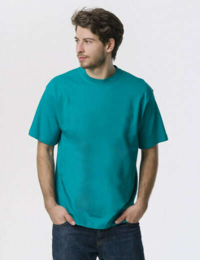 Бирюзовая мужская футболка из 100% хлопка 2XL