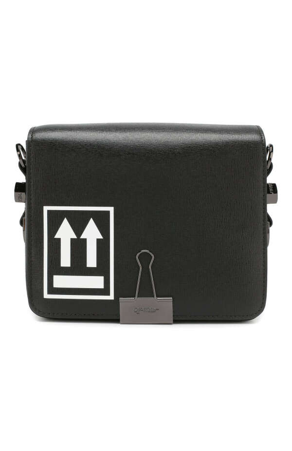 Женская сумка binder clip OFF-WHITE черная цвета — купить за 65800 руб. в интернет-магазине ЦУМ, арт. 0WNA011E194230991001