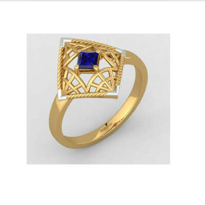 SAPPHIRE FAUX RING