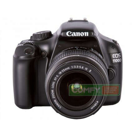 Фотокамера со сменным объективом Canon EOS 1100D kit 18-55 IS II