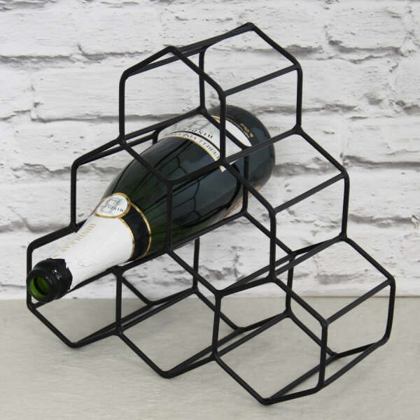 Antique Geometric Wine Rack