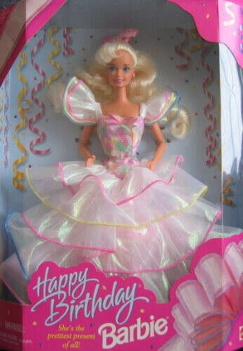 Happy Birthday Barbie doll - She&#039;s The Prettiest Present! (1995)