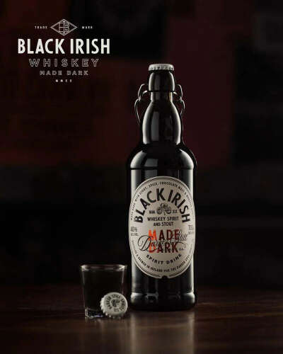 Black irish whiskey with stout