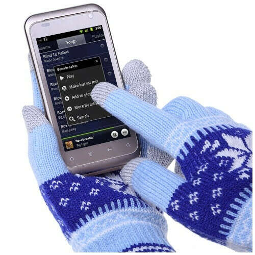 Перчатки для сенсорных экранов «Снежинка»