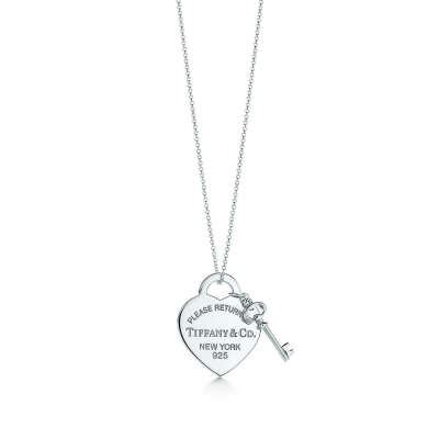 RETURN TO TIFFANY® HEART TAG WITH KEY PENDANT