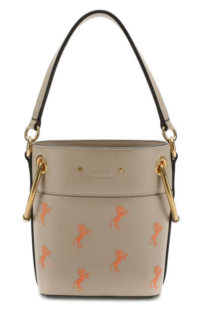 Женская сумка roy bucket mini CHLOÉ серая цвета — купить за 99500 руб. в интернет-магазине ЦУМ, арт. CHC18AS128A34