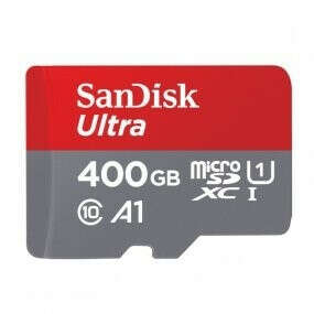 Карта памяти SanDisk Ultra microSDXC Class 10 UHS Class 1 A1 100MB/s 400GB + SD adapter (SDSQUAR-400G-GN6MA)