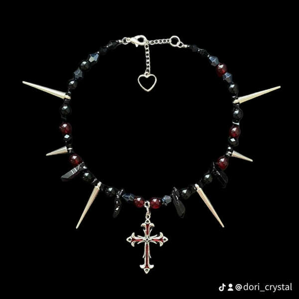 Ожерелье "Кровавый крест" От  dori crystals