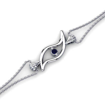 Eye Diamond Bracelet White Gold 18K