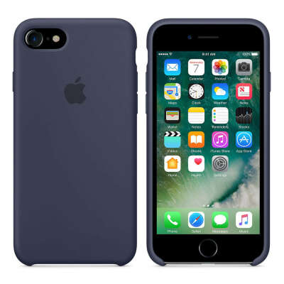 Чехол Apple Silicone Case iPhone 7/8 Midnight Blue