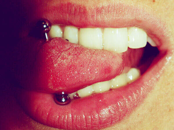 Tongue piercing