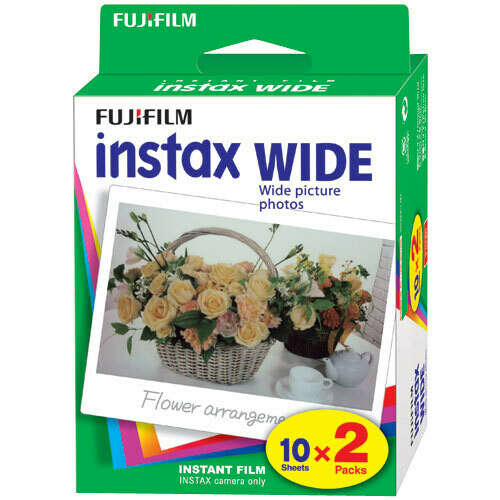 FUJIFILM INSTAX INSTANT WIDE FILM 20 PACK X 2 = 40 SHEETS FOR 200 & 210 CF44